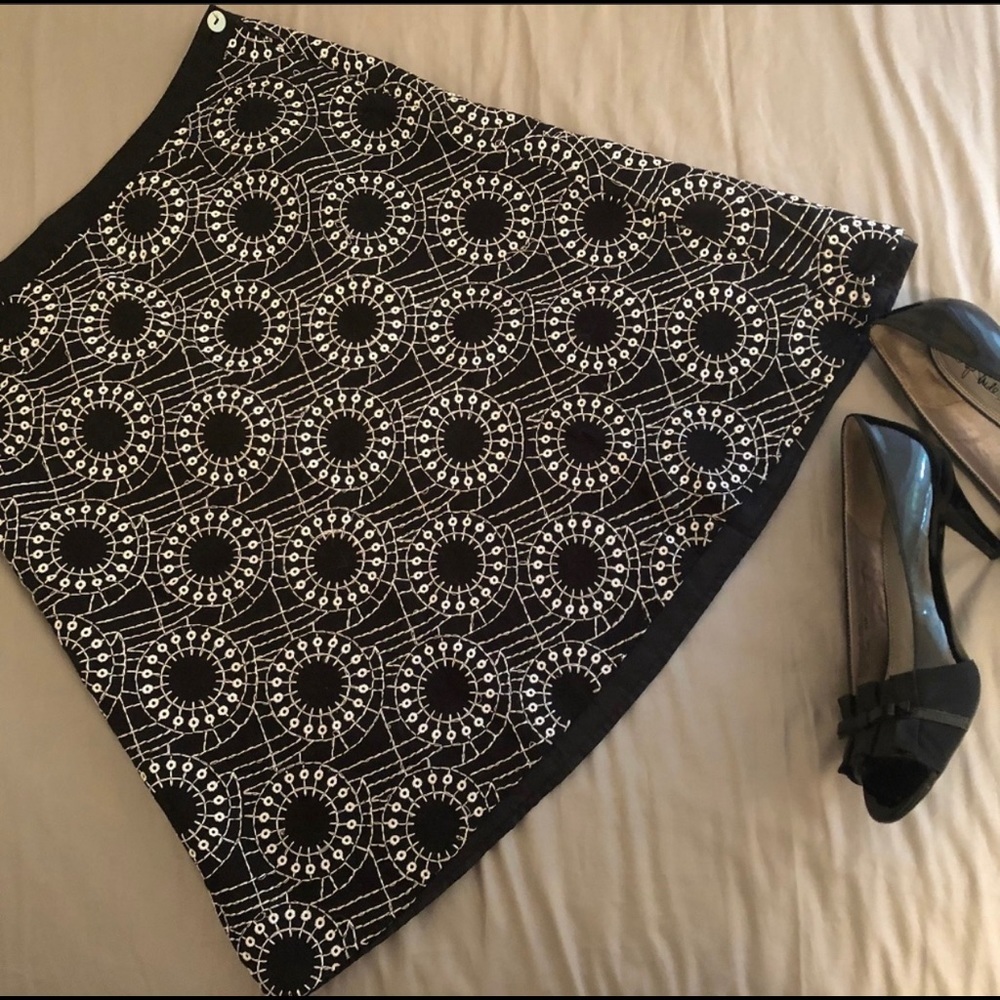 Nordstrom Women's Linen / Rayon SKIRT Sz 8 flare